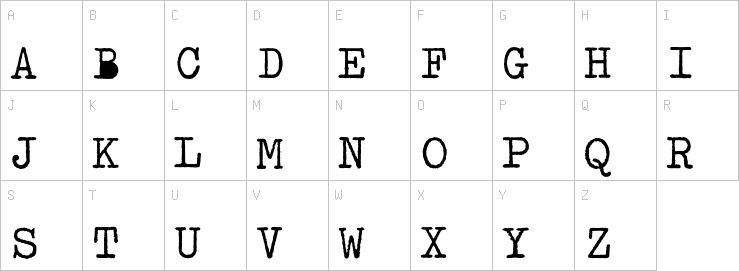 Uppercase characters