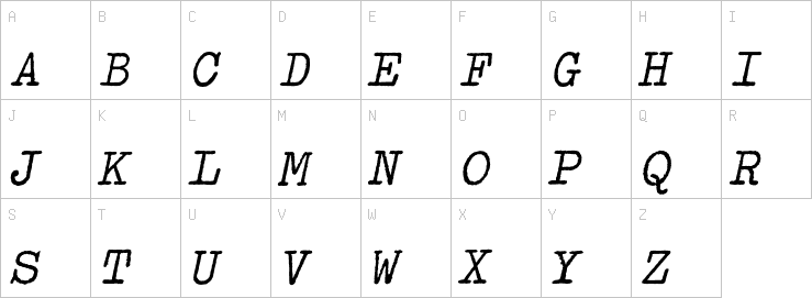 Uppercase characters