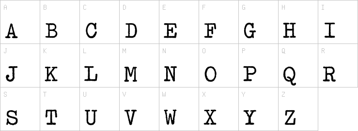 Uppercase characters