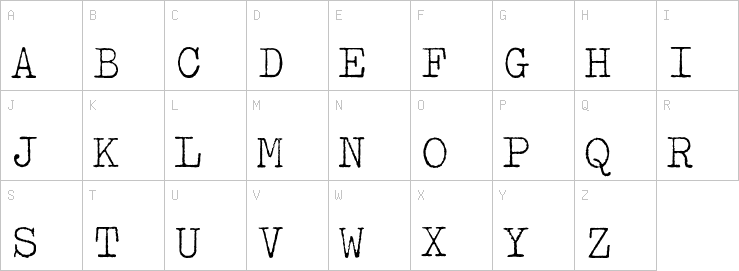 Uppercase characters