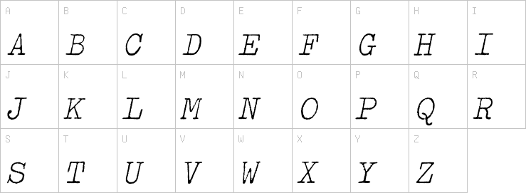 Uppercase characters