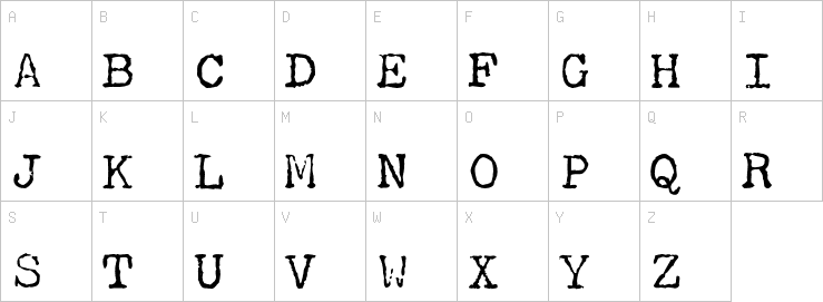 Uppercase characters