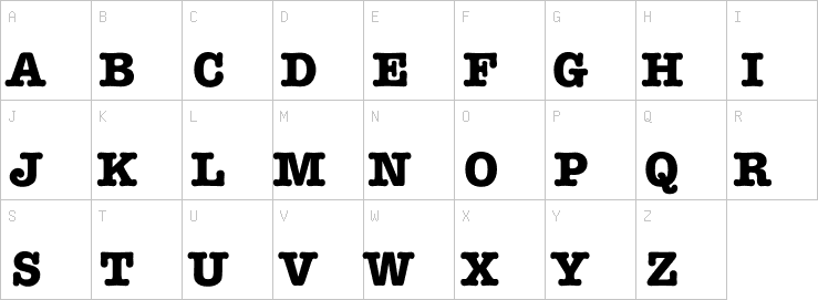 Uppercase characters