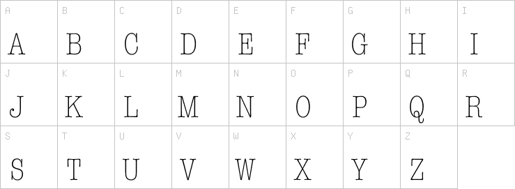 Uppercase characters