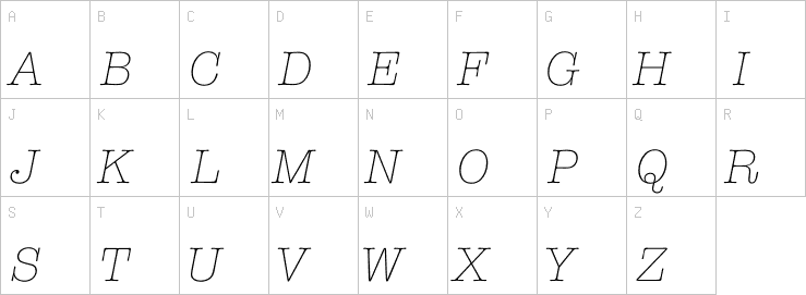 Uppercase characters