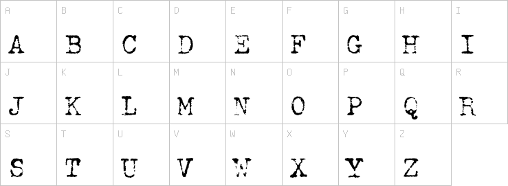 Uppercase characters