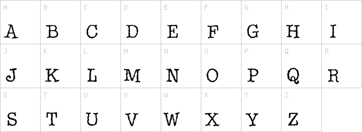 Uppercase characters