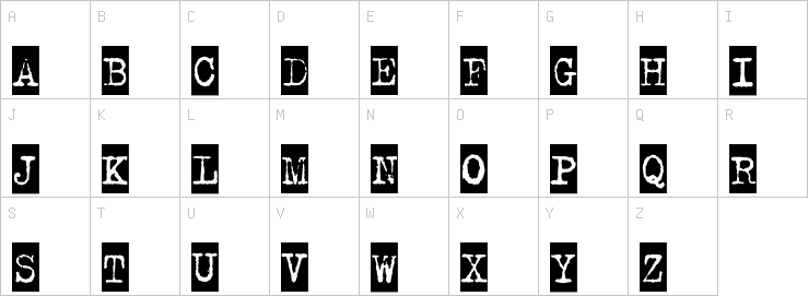 Uppercase characters