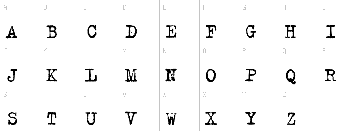 Uppercase characters