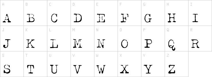 Uppercase characters