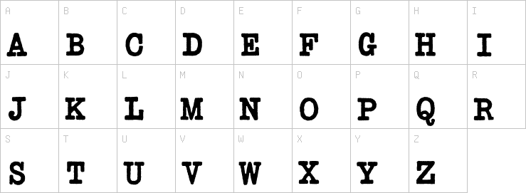 Uppercase characters
