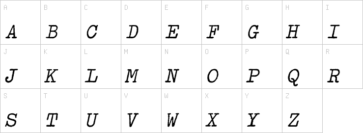 Uppercase characters