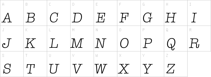 Uppercase characters