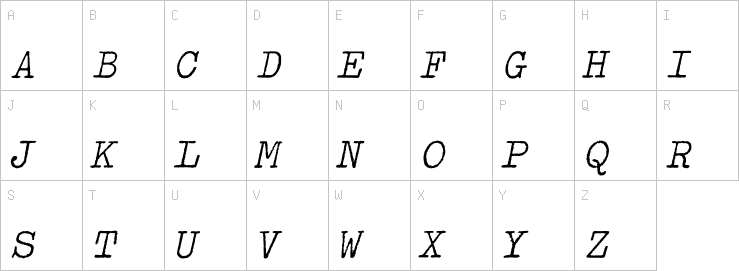 Uppercase characters