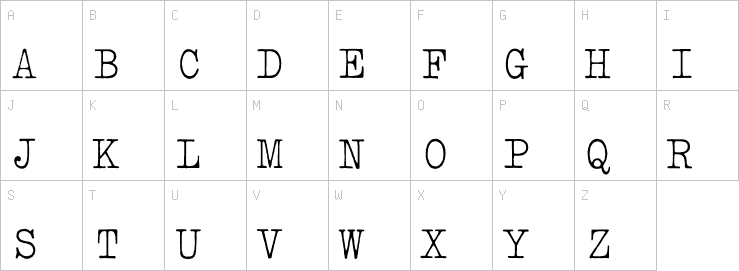Uppercase characters