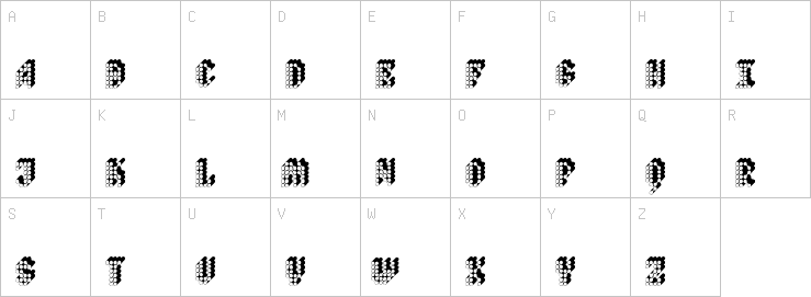 Uppercase characters