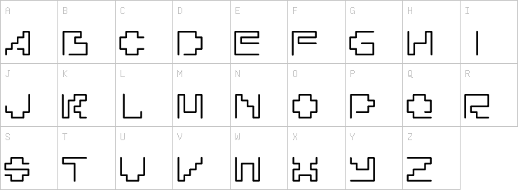 Uppercase characters