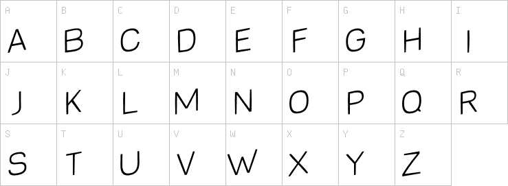 Uppercase characters