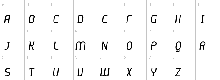 Uppercase characters