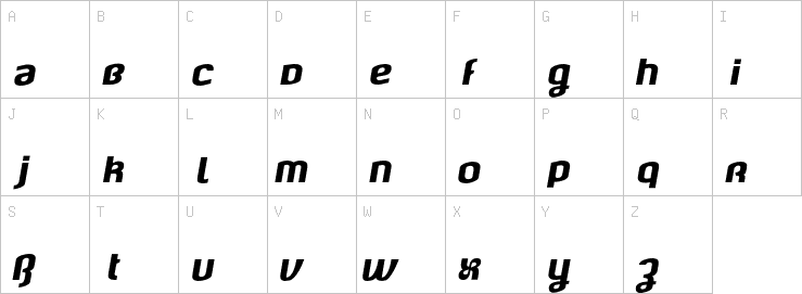 Uppercase characters
