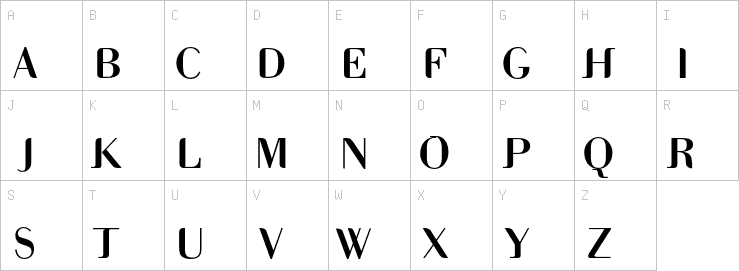 Uppercase characters