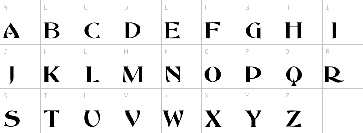 Uppercase characters