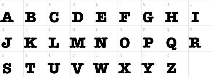 Uppercase characters