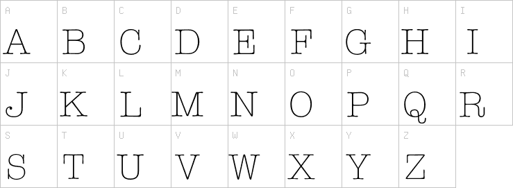 Uppercase characters