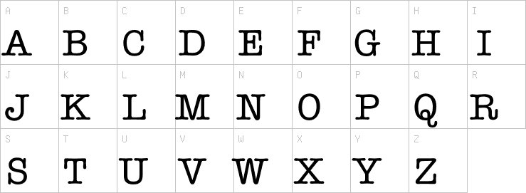 Uppercase characters