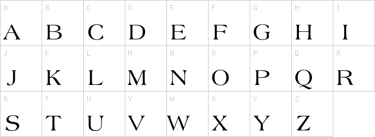 Uppercase characters