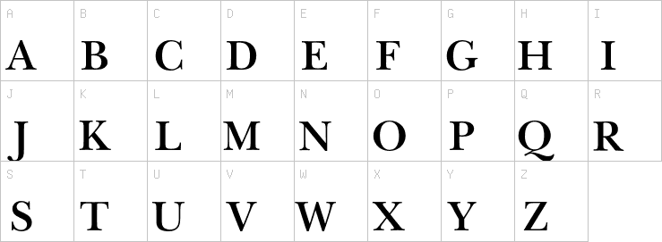 Uppercase characters