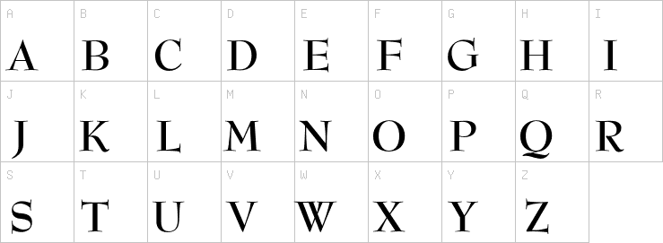 Uppercase characters