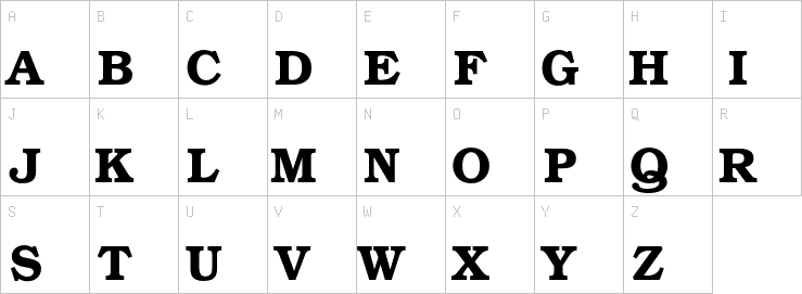 Uppercase characters