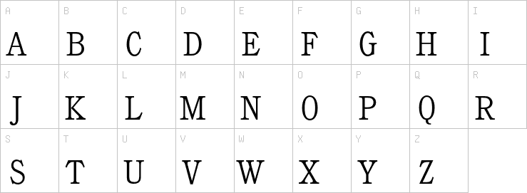 Uppercase characters