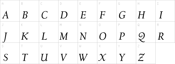 Uppercase characters