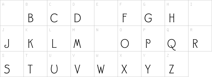 Uppercase characters