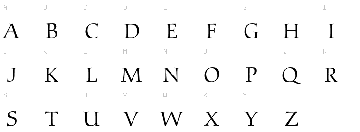 Uppercase characters