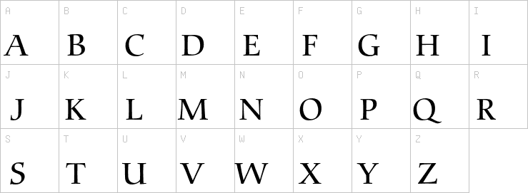 Uppercase characters