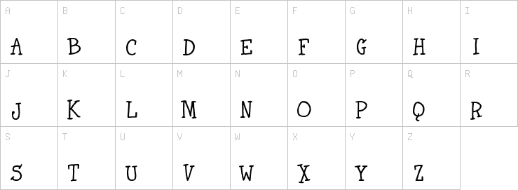 Uppercase characters