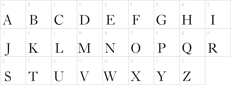 Uppercase characters
