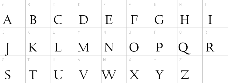 Uppercase characters