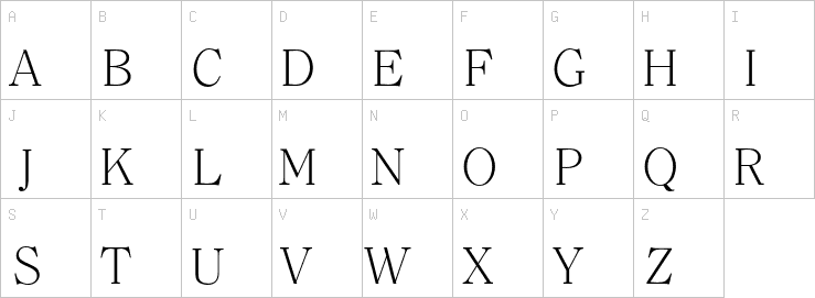 Uppercase characters