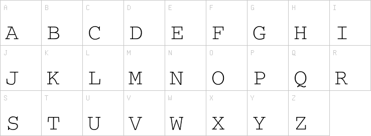 Uppercase characters