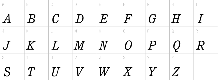 Uppercase characters
