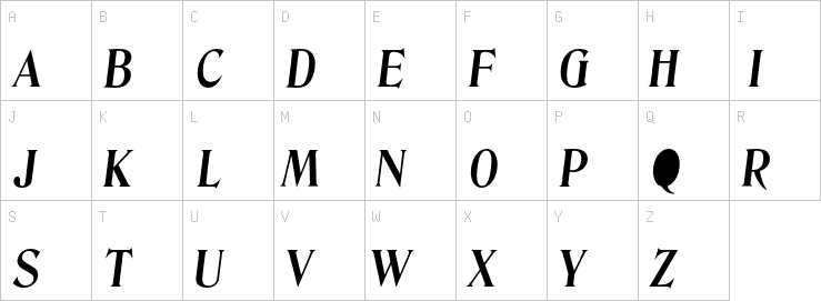 Uppercase characters