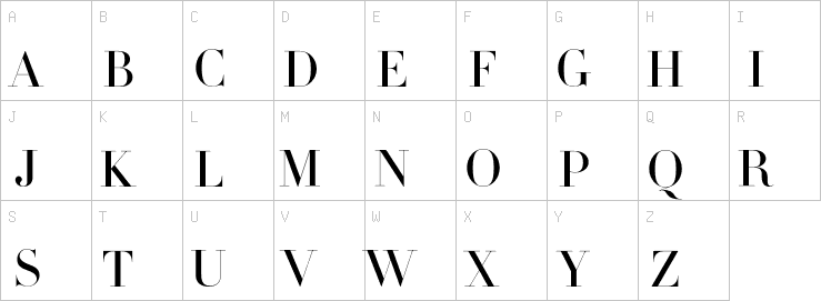 Uppercase characters