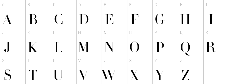 Uppercase characters