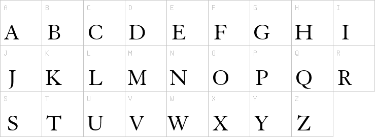 Uppercase characters