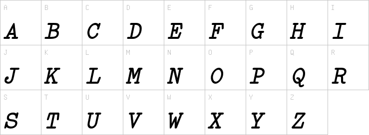 Uppercase characters