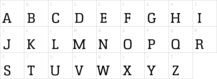 Uppercase characters